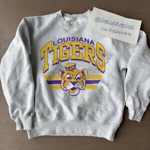 Vintage Louisiana State University Sweatshirt, Retro LSU Tigers Football Shirt